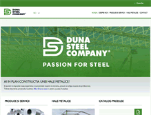 Tablet Screenshot of duna-steel.ro